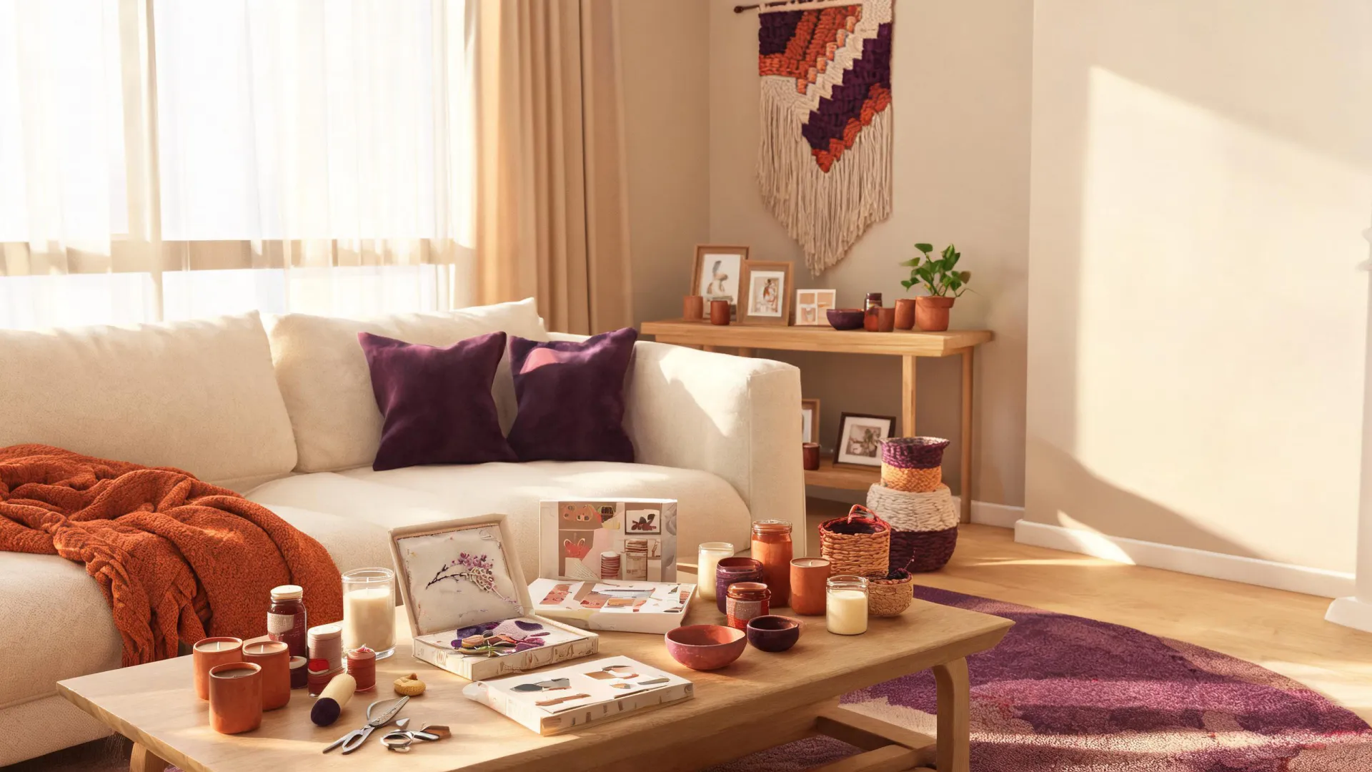 Styled craft and decor gifting room